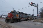 UP 1158 trails the train across SR 140